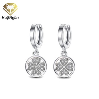 Bông tai bạc Ý 925 Huệ Ngân - Cỏ 4 lá may mắn RYE140459