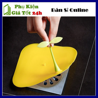 Nắp đậy cống thoát nước bằng silicon khử mùi chống mùi hình mầm cây, kích thước 12.5 cm tấm chặn nước bồn rửa