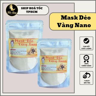 Mặt nạ dẻo vàng - mask dẻo vàng nano cao cấp dưỡng trắng mịn da hàng chuyên dùng cho spa - thienhangspa