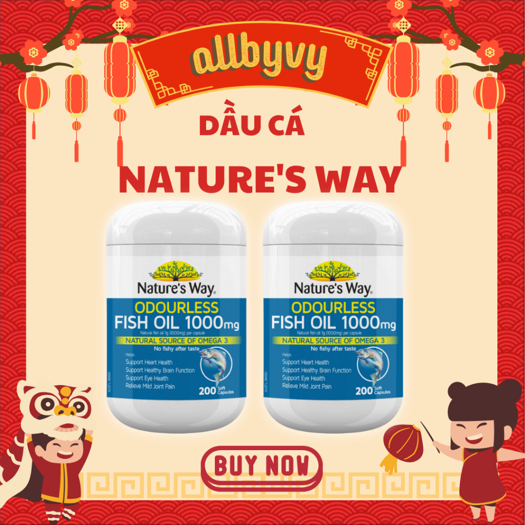 Dầu Cá NATURE'S WAY 1000mg 200 viên