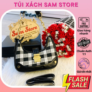 Túi xách nữ kẹp nách trẻ trung phối dạ size 22