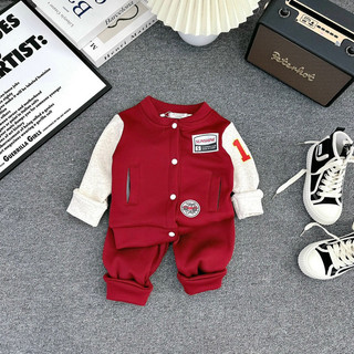 Bộ bóng chày nỉ lông cho bé