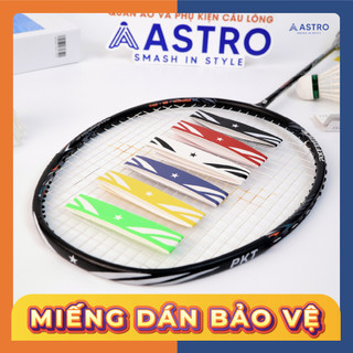 Miếng Dán Bảo Vệ Đầu Vợt, Miếng Dán Da Bảo Vệ Vợt Cầu Lông, Da PU Có Keo Chắc Chắn