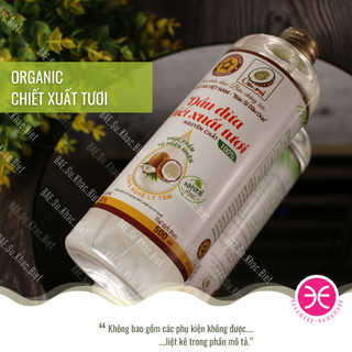 Dầu dừa organic dr.phi | 500ml | 100% nguyên chất | chiết xuất tươi