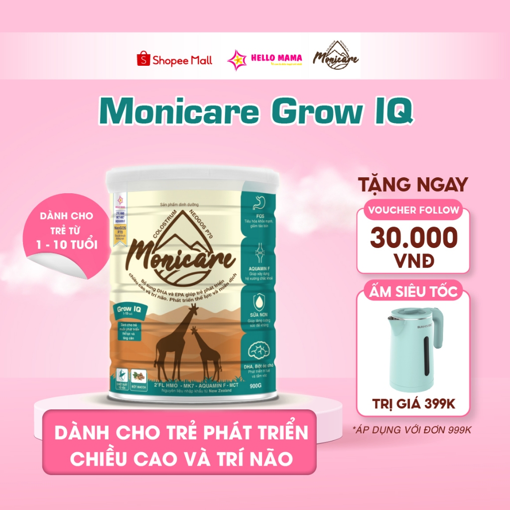 Sữa bột Monicare Grow IQ cho trẻ 1