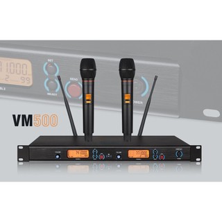 Micro không dây cao cấp VM500 hát nhẹ , chống hú/rít cực tốt , mic tự ngắt , sóng khỏe karaoke gia đình, sân khấu..