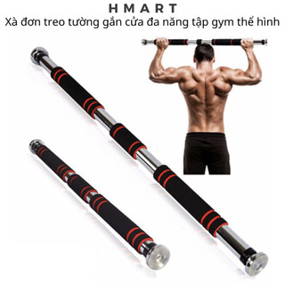 Xà đơn treo tường Hmart - Xà đơn gắn cửa gắn tường đa năng tập gym thể hình Thanh xà đơn treo tường nhiều cỡ 60-150cm