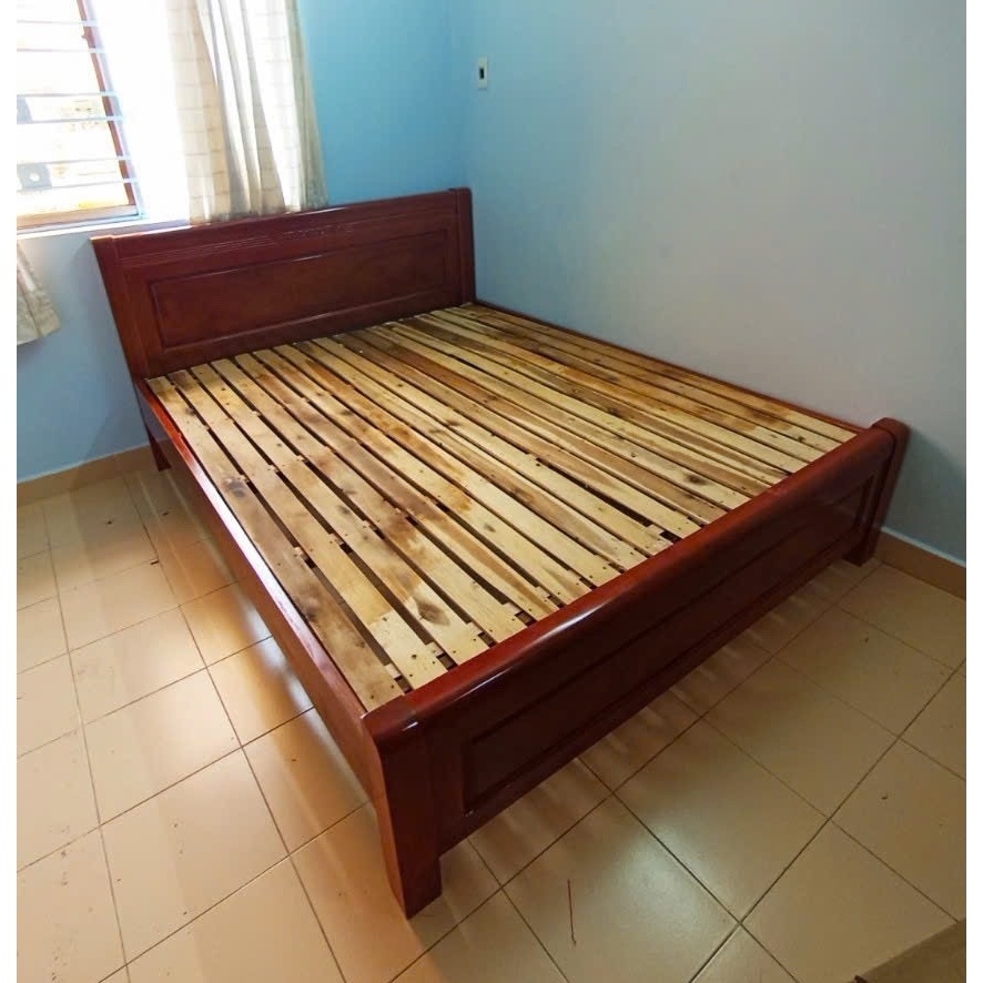 Giường gỗ tự nhiên, giường ngủ gỗ xoan đào