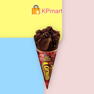 Kem ốc quế brownie socola đen Wall's Cornetto Dark Chocolate Brownie 107ML