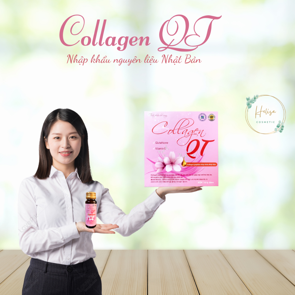 Nước Uống Collagen Peptide QT Nhập Khẩu Nhật Làm Đẹp Da , Ngăn Ngừa Lão