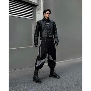 BOOM PARACHUTE PANTS BLACK/GRAY