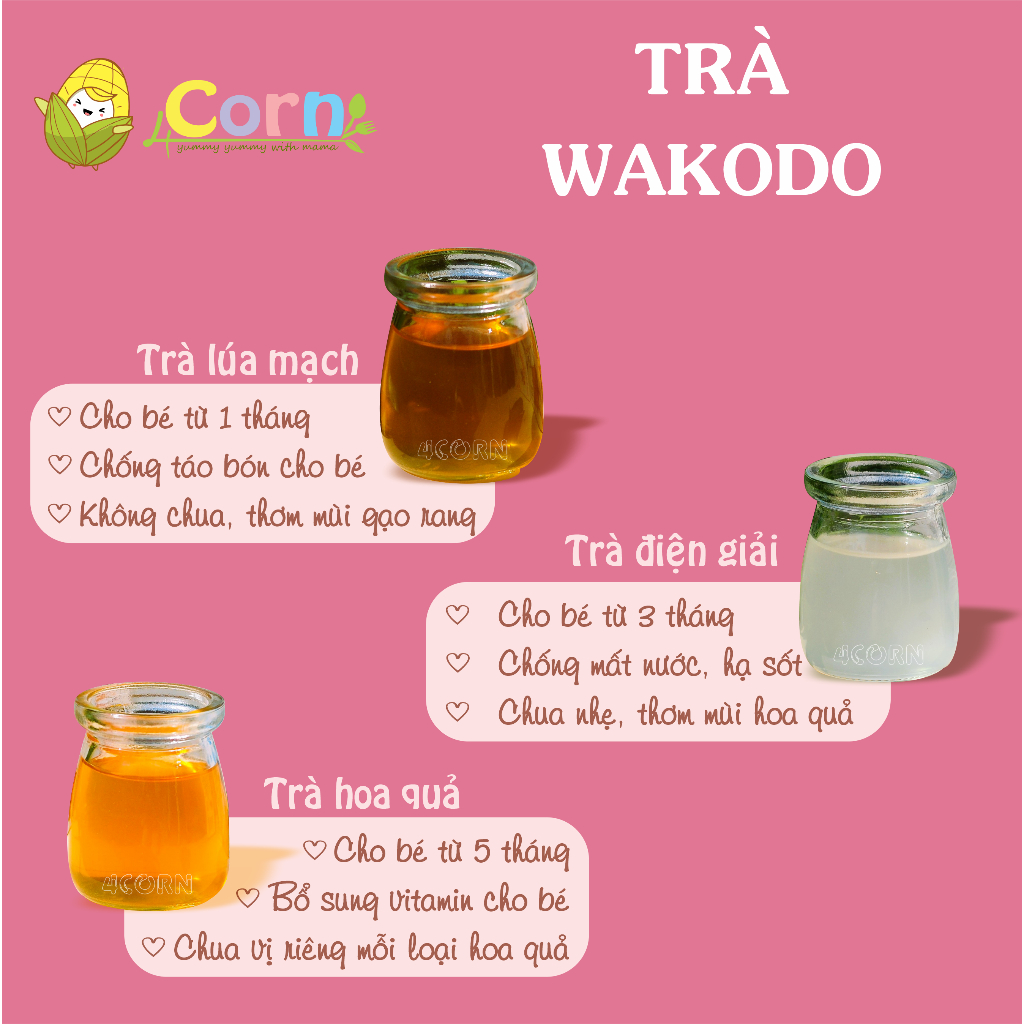 Trà Wakodo Nhật Bản - Cho bé 1m+