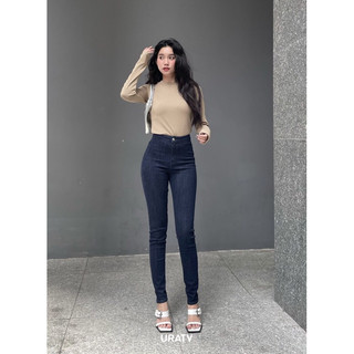 Quần jeans nữ skinny lưng cao cạp liền Top siêu tôn dáng URATV