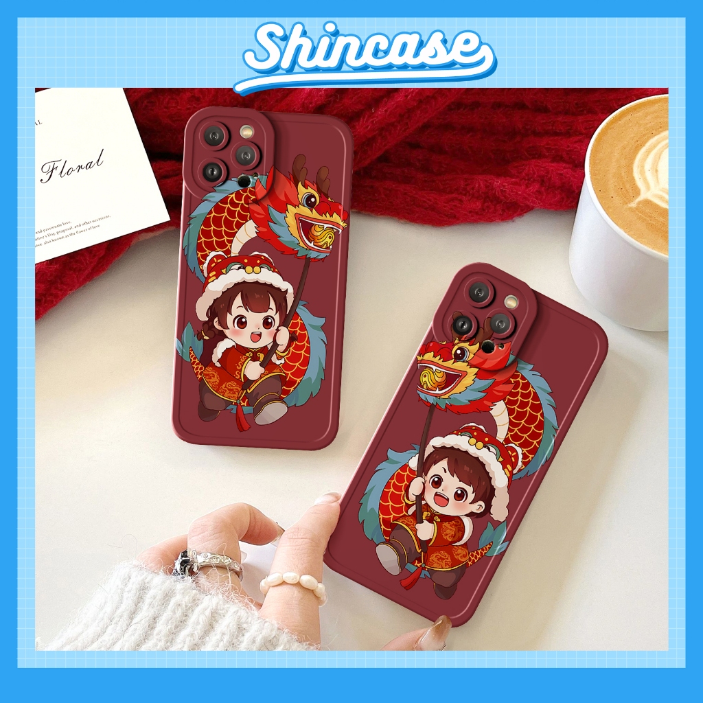 ốp lưng điện thoại iphone bé rước rồng cạnh vuông 6/6plus/6s/6splus/7/7plus/8/8plus/x/xs/11/12/13/14/pro/max/promax/plus