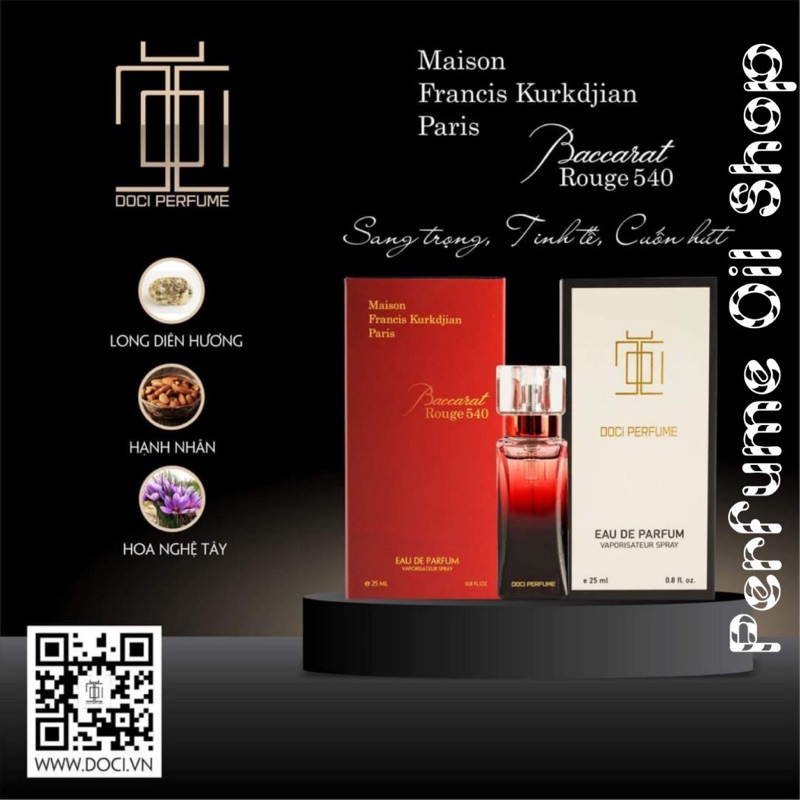 Nước hoa MAISON BACCARAT ROUGE 540