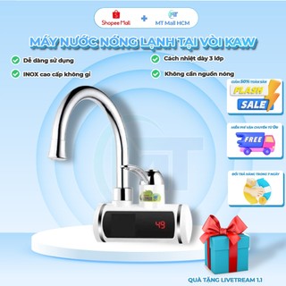 Máy Nước Nóng Lạnh Trực Tiếp Tại Vòi KAW, Vòi Đứng, Vòi Ngang Dễ Dàng Lắp Đặt, Inox Không Gỉ - Lỗi 1 đổi 1