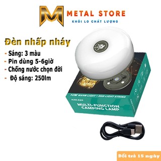 Đèn led cắm trại sạc usb k828 metal store đèn dây led trang trí nhấp nháy