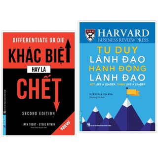 Sách - combo khác biệt hay là chết + tư duy lãnh đạo hành động lãnh đạo - first news
