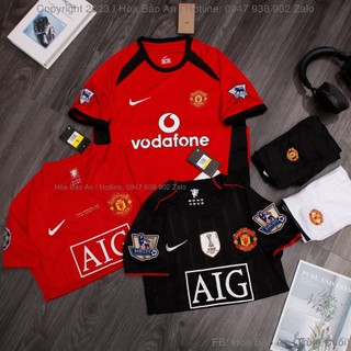 [Mới về] CLB MANCHESTER AIG Đỏ/ QUẦN ÁO BÓNG ĐÁ CAO CẤP AIG 2008 / Áo MU 1999