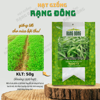 Hạt giống Rau Muống Lá Tre Rado 12 (50g~1200 hạt) dễ trồng, năng suất cao, trồng quanh năm - Hạt giống Rạng Đông