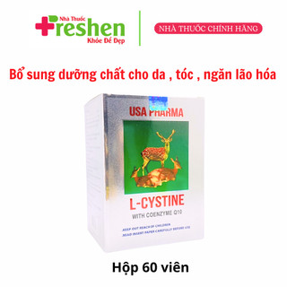 L-CYSTINE VIÊN UỐNG BỔ SUNG DƯỠNG CHẤT CHO TÓC, DA - TÀN NHANG - TRỨNG CÁ - GIẢM RỤNG TÓC  - HỘP 60 VIÊN