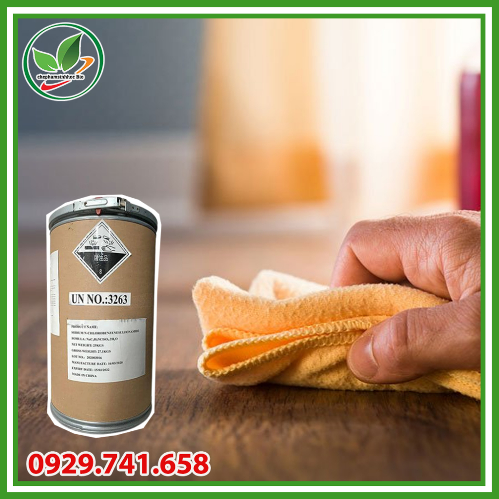 Cloramin B Trung Quốc. Xử lý nước, khử trùng nước sinh hoạt. Thùng 25kg