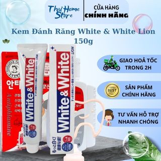 Kem đánh răng white & white lion làm trắng răng 150g