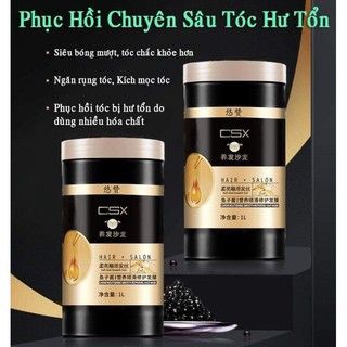Ủ tóc siêu mượt csx giảm gãy rụng, phục hồi tóc hư tổn hộp 1000ml