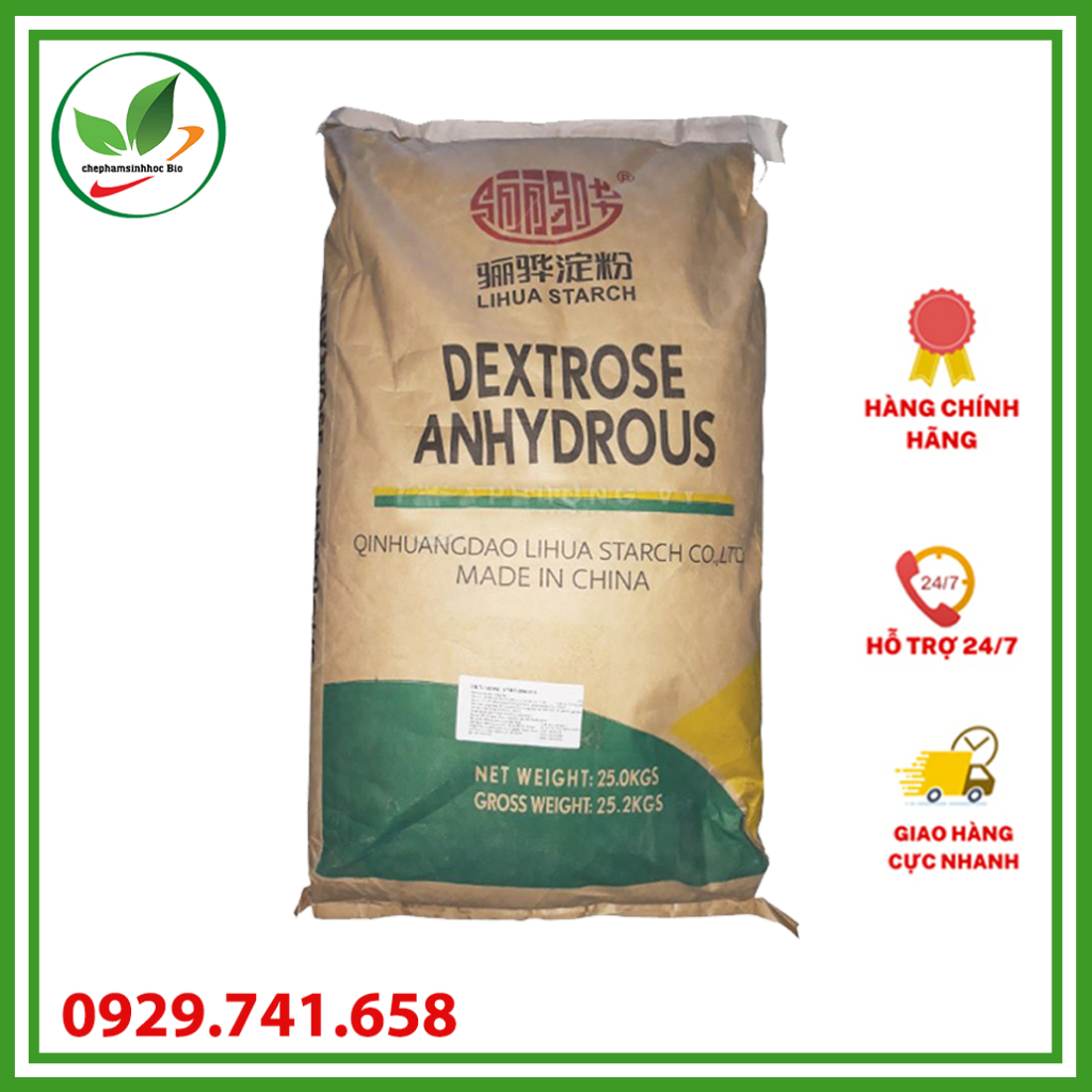 Đường Dextrose Anhydrous Bao 25kg.