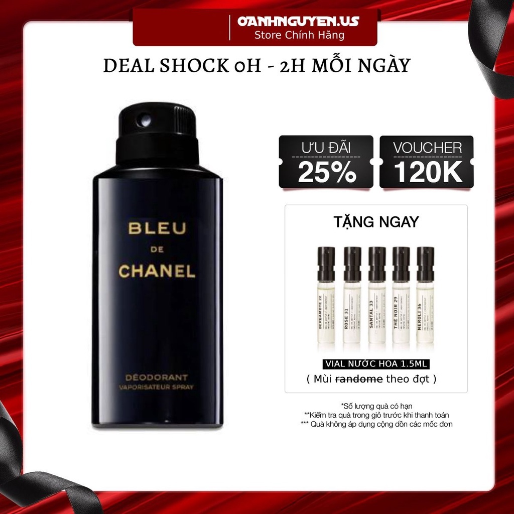 Xịt toàn thân Mini Bleu For Him Deodorant 150ml