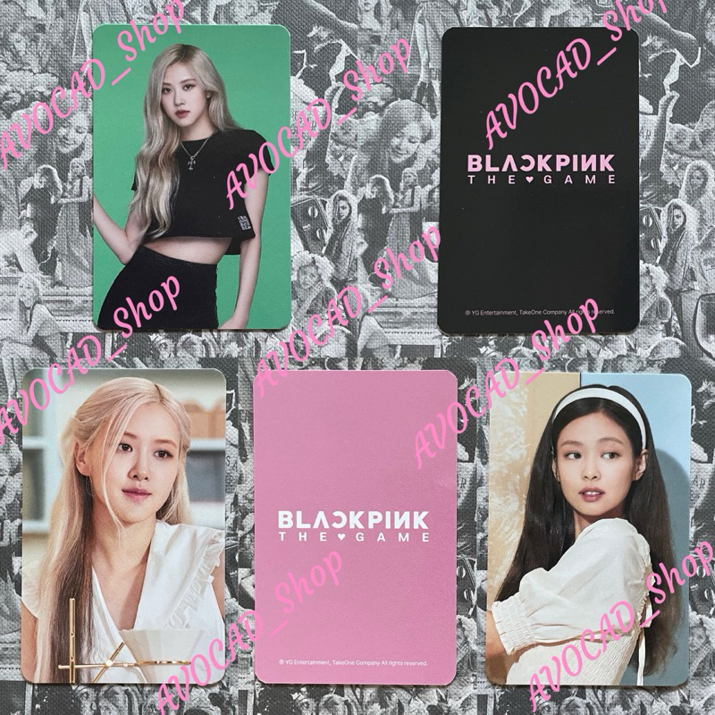 [Official+Toploader]Blackpink| Card Pob Jennie, Rosé BlackPink The Game của Makestar, Ktown4u