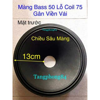 Màng loa bass 5 tấc tốt lỗ coil 75,100,125 , bán combo 1 màng kèm với 1 mũi loa