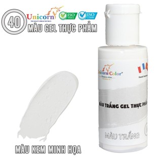 Màu Thực Phẩm Gel Trắng 28g Unicorn Dùng Cho Sên Đậu Trắng Xôi Hoa Đậu