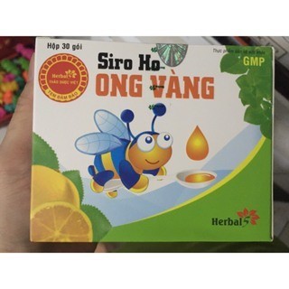 Siro ho ong vàng / siro con ong vàng tăng đề kháng hộp 30 gói