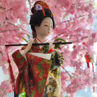Búp bê geisha dáng đứng 30cm