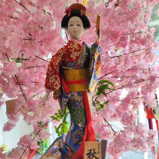 Búp bê geisha dáng đứng 30cm