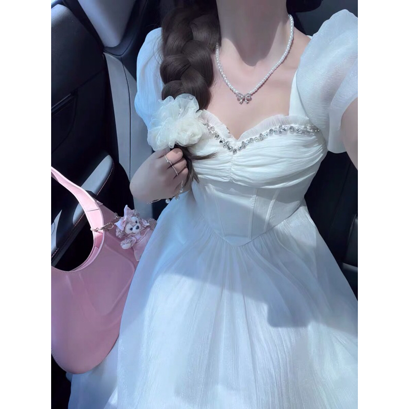 ĐẦM CÔNG CHÚA ĐÍNH ĐÁ
