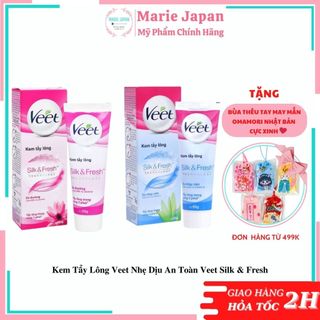 Kem Tẩy Lông Veet Nhẹ Dịu An Toàn Veet Silk & Fresh
