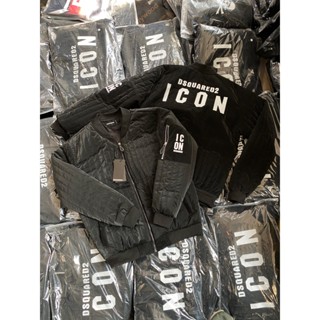  Áo Khoác Nam ICON Trần Bông Hàng Cao Cấp - Áo Bomber Nam DSQ Trần Bông In Chữ Hót Hít 