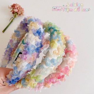Băng Đô Cài Tóc Đính Hoa Handmade