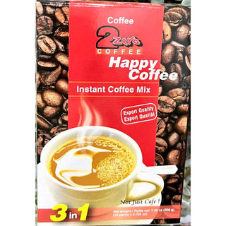 Cà phê sữa Happy Coffee 3 in 1 loại hộp 200g - Hàng chính hãng.