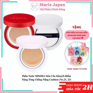 Phấn Nước MISSHA Siêu Che Khuyết Điểm Nâng Tông Chống Nắng Cushion (No.21, 23)