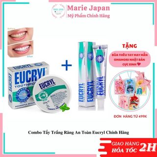 Combo tẩy trắng răng an toàn Eucryl chính hãng
