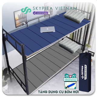 Đệm gấp văn phòng SKYPIEA - Chất liệu bông ngọc trai - Màu xanh, xám dày 1,5cm
