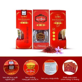 (CAM KẾT LOẠI 1) Saffron Super Negin Afghanistan - Nhụy Hoa Nghệ Tây Loại Super Negin 1g