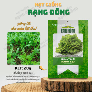 Hạt giống Tần Ô Rado 123 (20g~3500 hạt) - Rau Cúc Tẻ nảy mầm tốt, ít sâu bệnh, trồng quanh năm - Hạt giống Rạng Đông
