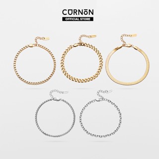 Bộ Sưu Tập Vòng Tay Xích Curnon THE ESSENTIALS - Trang Sức Vòng Xích Phong Cách, Mạnh Mẽ - Chất Liệu Thép Không Gỉ