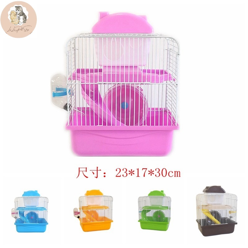 Lồng chuột hamster, Lồng cho hamster đầy đủ phụ kiện 2 tầng