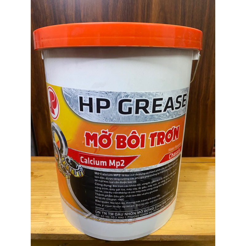 Xô Mỡ Bôi Trơn Dùng Cho Máy Xúc 14Kg Nhiệt Độ Nhỏ Giọt 90 Độ