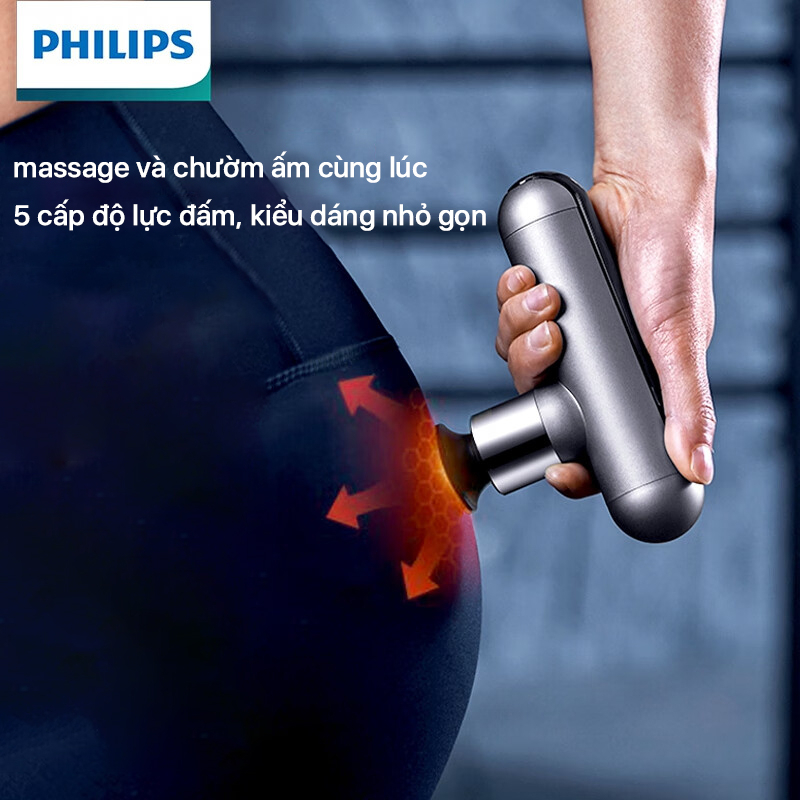 Súng Massage Cầm Tay Philips PPM7303 - Massage nhiệt - Bản Quốc Tế